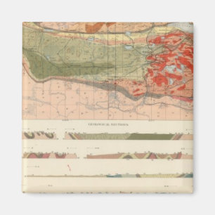 Aimant Carte géologique générale du district de Marquette