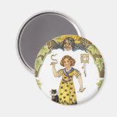 Aimant Carte Halloween vintage (Recto/Verso)