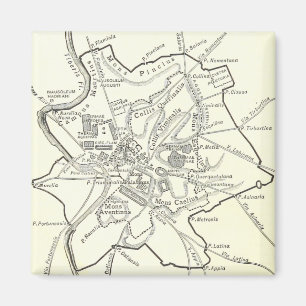 Aimant Carte historique de la ville de Rome
