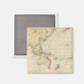Aimant Carte historique du graphique général (Recto/Verso)