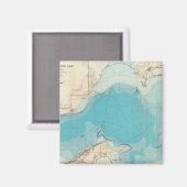 Aimant Carte hydrographique Lac Mendota (Recto/Verso)