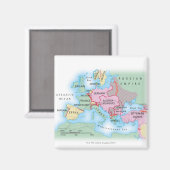 Aimant Carte illustrée de l'Europe (Recto/Verso)