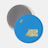 Aimant Carte magnétique de Guinée équatoriale (Recto/Verso)