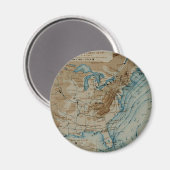 Aimant Carte météorologique américaine (Recto/Verso)
