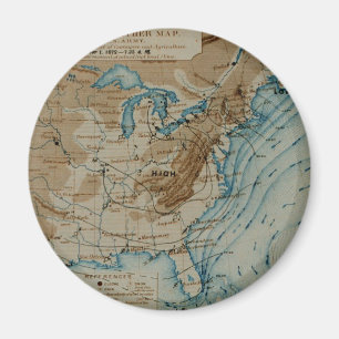 Aimant Carte météorologique des USA
