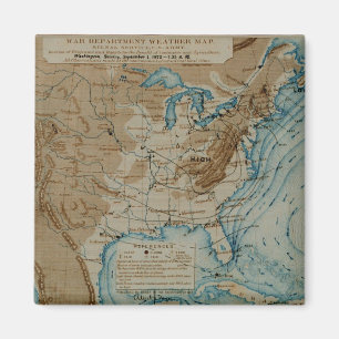 Aimant Carte météorologique des USA