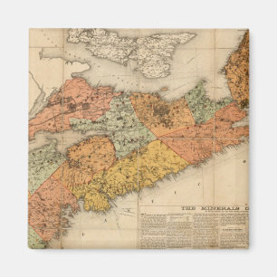 Aimant Carte minérale de l'église de la Nouvelle-Écoss