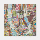 Aimant Carte moderne de New York II (Devant)