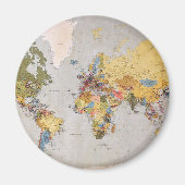 Aimant carte mondiale (Devant)