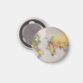 Aimant carte mondiale (Recto/Verso)