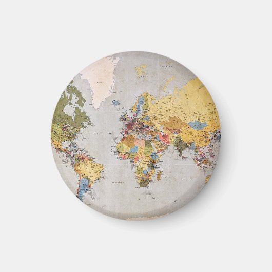 Aimant carte mondiale (Devant)