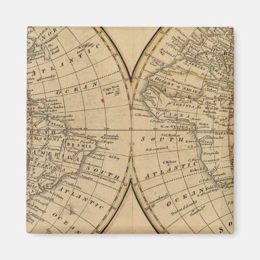 Aimant Carte mondiale 3 (Devant)