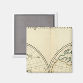 Aimant Carte mondiale avec Latitude et Longititude (Recto/Verso)