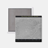 Aimant Carte mondiale de la lune de Saturne Dione (Recto/Verso)