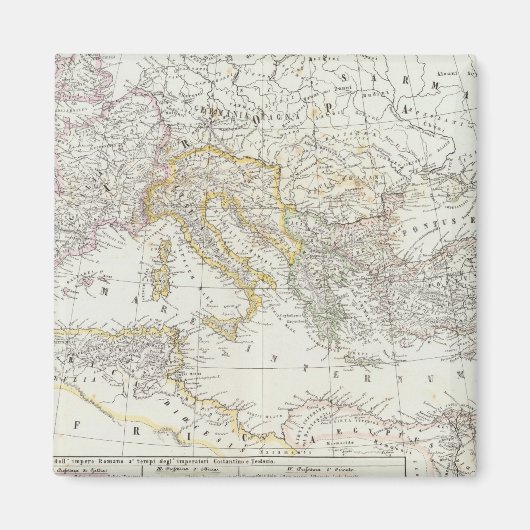 Aimant Carte mondiale de l'hémisphère oriental (Devant)