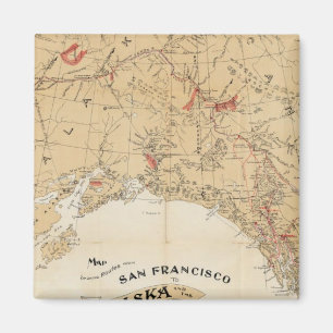 Aimant Carte montrant les routes de San Francisco à l'Ala
