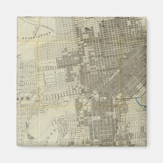 Aimant Carte officielle de la ville de San Francisco de B (Devant)