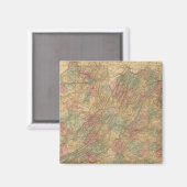 Aimant Carte officielle de l'État de Virginie par Lloyd (Recto/Verso)