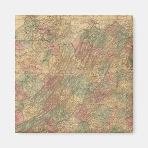 Aimant Carte officielle de l'État de Virginie par Lloyd