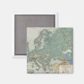 Aimant Carte physique de l'Europe (Recto/Verso)