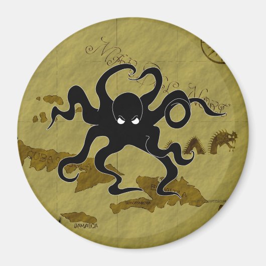 Aimant Carte Pirate #1 (Devant)
