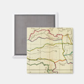 Aimant Carte plate Afrique (Recto/Verso)