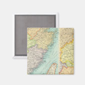 Aimant Carte politique de la Chine orientale (Recto/Verso)