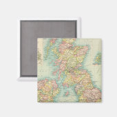 Aimant Carte politique des îles britanniques (Recto/Verso)
