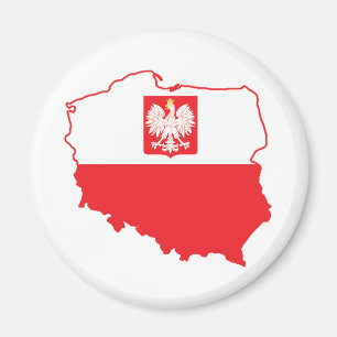 Aimant Carte Pologne En Polonais