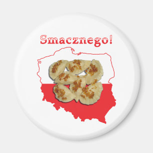 Aimant Carte polonaise de Pierogi Smacznego