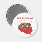 Aimant Carte Polonaise Kielbasa (Recto/Verso)