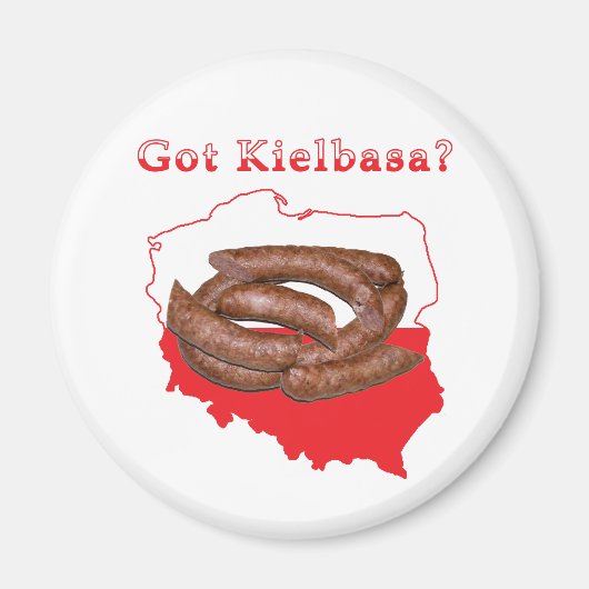 Aimant Carte Polonaise Kielbasa (Devant)