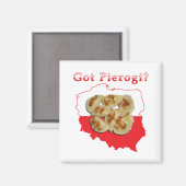 Aimant Carte polonaise Pierogi (Recto/Verso)
