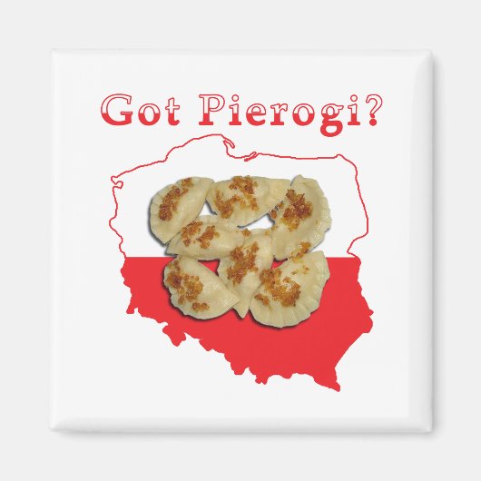 Aimant Carte polonaise Pierogi (Devant)