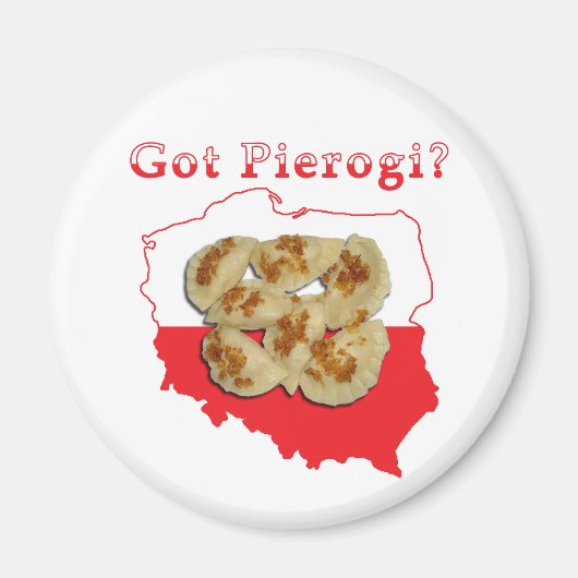 Aimant Carte polonaise Pierogi (Devant)
