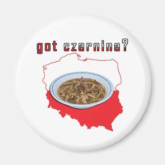 Aimant Carte Polonaise Tcharnina (Devant)