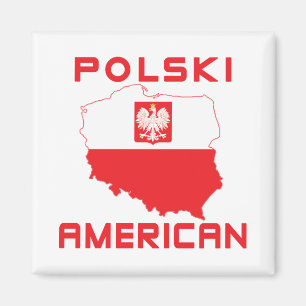 Aimant Carte Polski américaine