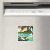 Aimant Carte postale de Bora Bora (Bora Bora d) (In Situ (Lave-vaisselle))