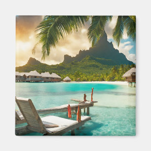 Aimant Carte postale de Bora Bora (Bora Bora d)