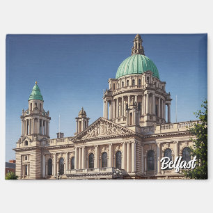 Aimant Carte postale de l'hôtel de ville de Belfast