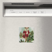 Aimant Carte postale de Noël victorienne représentant un (In Situ (Lave-vaisselle))