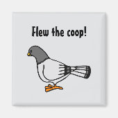 Aimant Carte postale de nouvelle adresse de pigeon gris j (Devant)