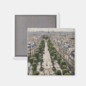 Aimant Carte postale de Paris (Recto/Verso)