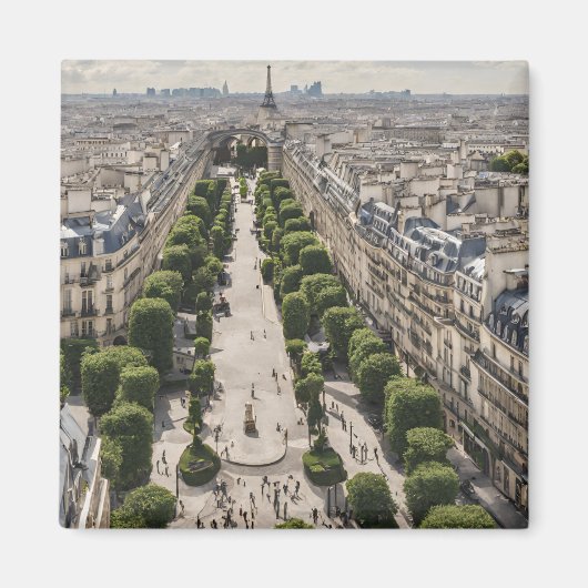 Aimant Carte postale de Paris (Devant)