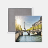 Aimant Carte postale de Paris (estParis7) (Recto/Verso)