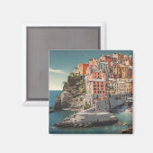 Aimant Carte postale des Cinque Terre (Recto/Verso)