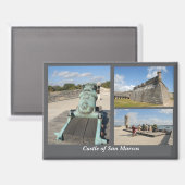 Aimant Carte postale du Castillo de San Marcos (Recto/Verso)