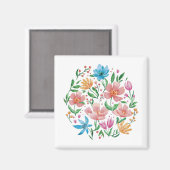 Aimant Carte postale fleur sauvage (Recto/Verso)