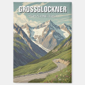 Aimant Carte postale Grossglockner High Alpine Road (Recto)