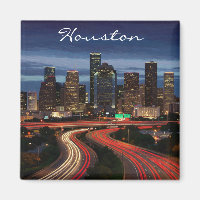Carte postale Houston Texas Night